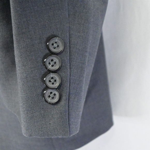 Combatant Gentleman 50R Gray Wool 2 Button Blazer Suit Jacket Sport Coat - Picture 6 of 10
